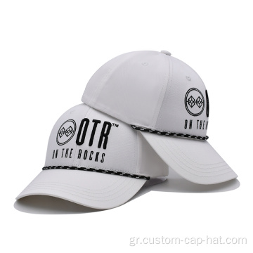 Custom Sport White Baseball Caps